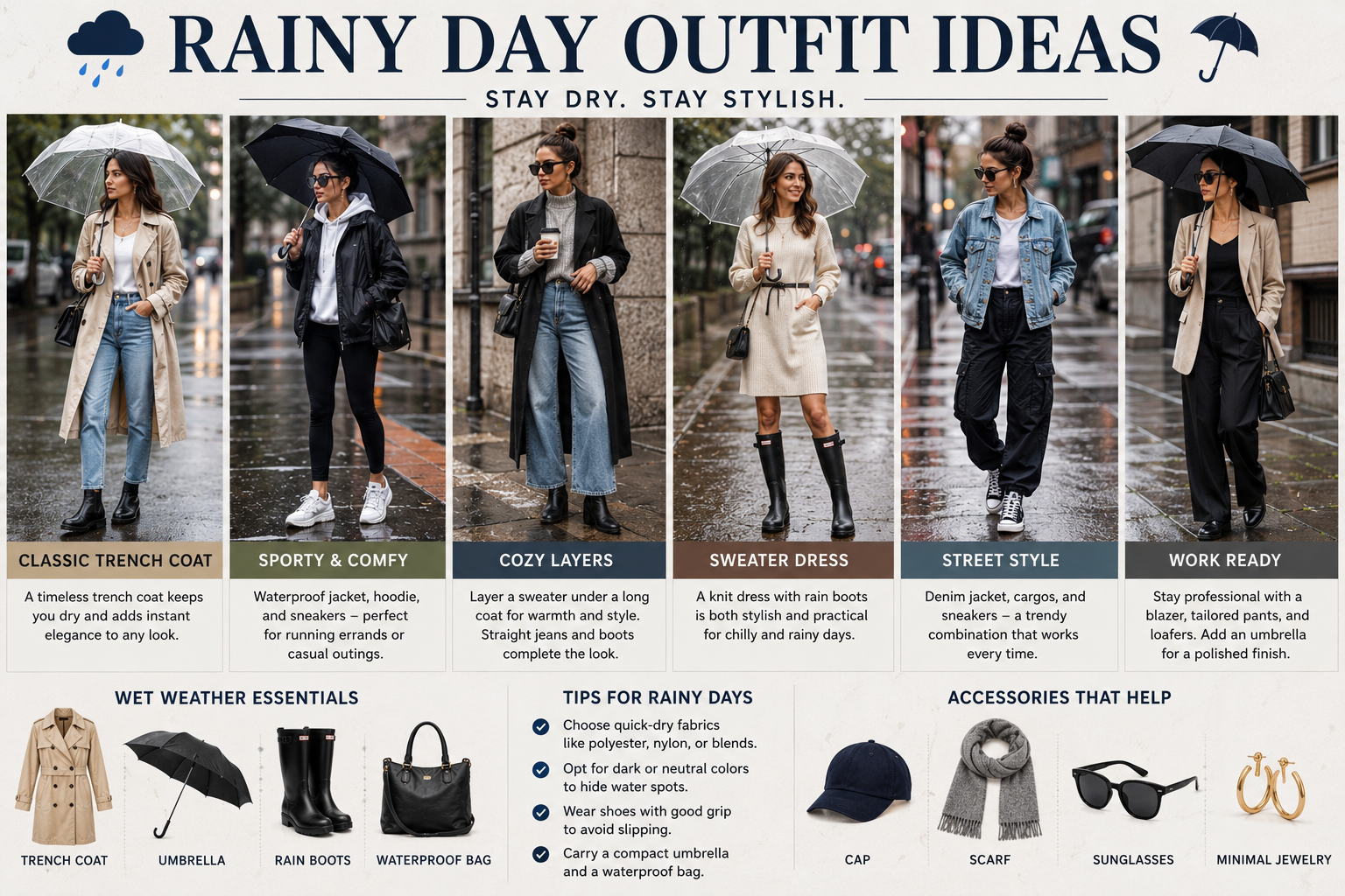 Rainy Day Outfit Ideas